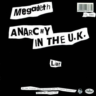 Obrázek Megadeth, Anarchy In The U.K (Sex Pistols cover)